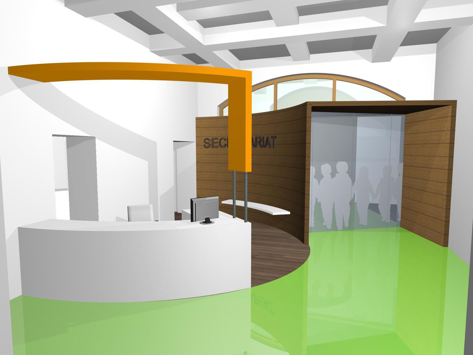 Conception et réalisation d'un nouvel aménagement d'un hall d'entrée
