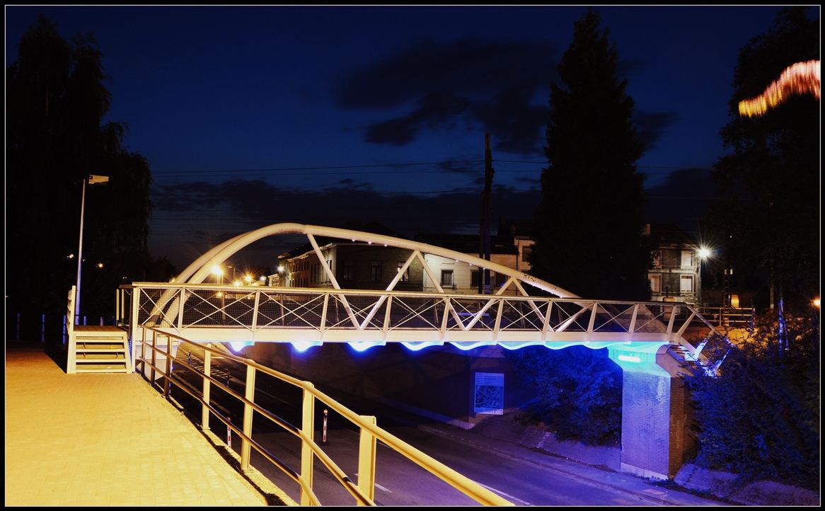 Démolition et reconstruction d'une passerelle piétonne reliant la gare de la Louvière-Centre à la piscine olympique