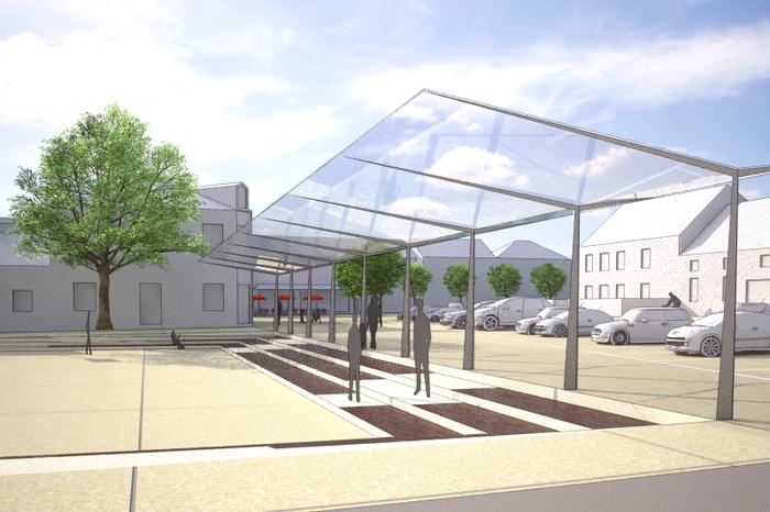 Etude d’aménagement urbain et d’architecture paysagère(+ volet mobilité) portant sur l’aménagement de la Place de La Hestre et des rues avoisinantes - Concours, photo 3
