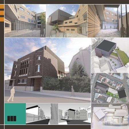 Rénovation légère des espaces d'accueil du bâtiment principal, restructuration et mise en conformité du bâtiment arrière et construction d'une annexe