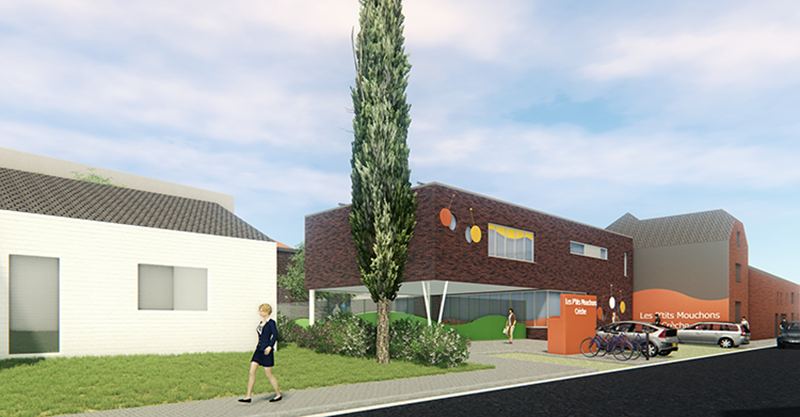 Création d’une crèche de 48 places « Les P’tits Mouchons » à Wavre
